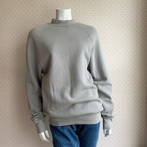 Les Tien Heavyweight Mock Neck Raglan sz Small PW15